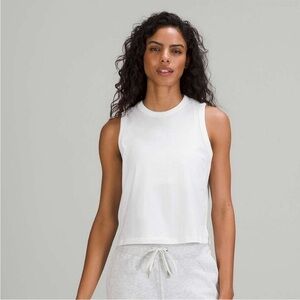 Lululemon Classic-Fit Cotton-Blend Tank Top, White size small